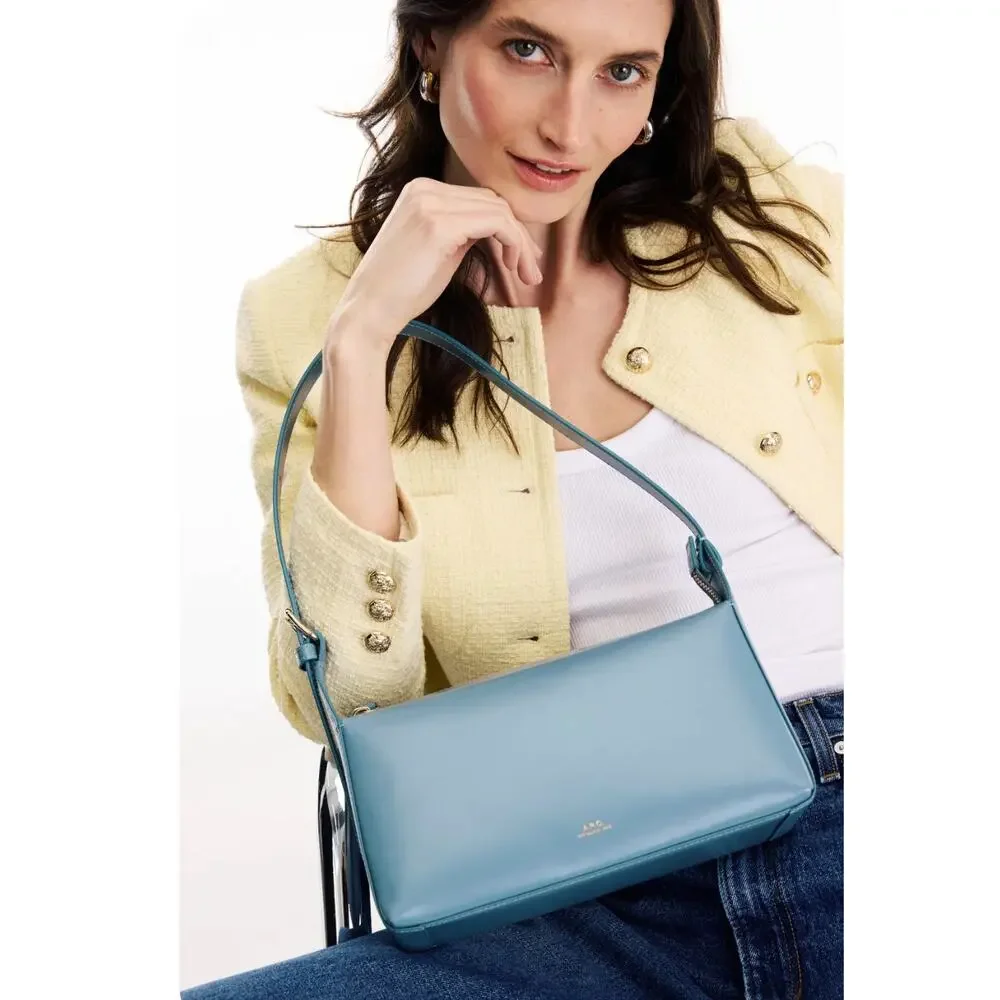 A.P.C. Virginie Shoulder Bag in Blue